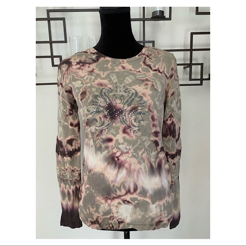 NWOT Reverse Tye Dyed Gap Peace Long Sleeve Sz L